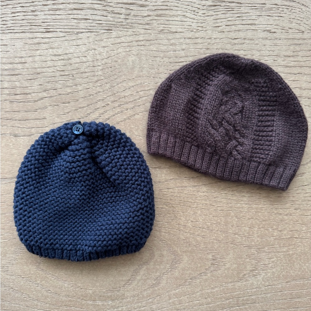 BabyGap knitted hats NB 3-6mos